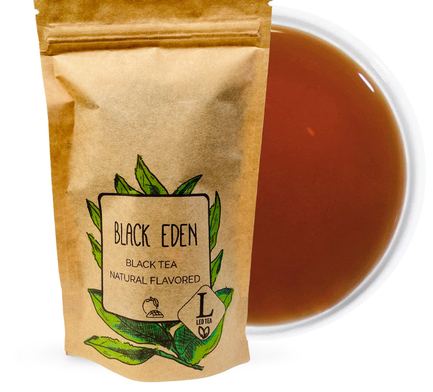 Herbata Black Eden to starannie dobrana mieszanka:Czarnej liściastej herbaty – intensywnej i pełnej aromatu, Naturalnego aromatu tropikalnych owoców (6%) – dodaje egzotycznej słodyczy, Skórki cytryny (2%) – wprowadza świeżą, cytrusową nutę.
Dlaczego warto wybrać Black Eden?
Naturalny skład – bez sztucznych aromatów i dodatków,
Egzotyczny smak – połączenie tropikalnych owoców i cytryny pobudza zmysły,
Wygodne opakowanie – torebka doypack 50 g z dekoracyjnym nadrukiem, która zachowuje świeżość herbaty,
Idealna na prezent – eleganckie opakowanie sprawia, że to doskonały pomysł na upominek dla bliskich.